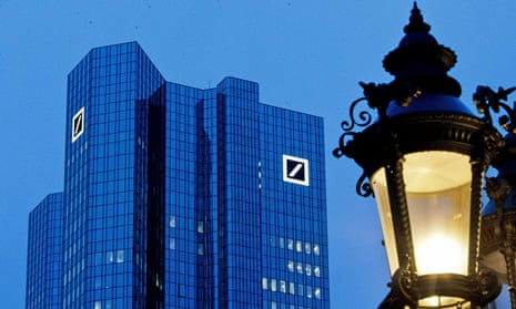 Deutsche Bank headquarters in Frankfurt, Germany. 