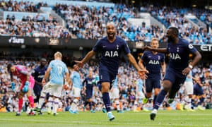 Lucas Moura Earns Spurs Draw At Manchester City As Var History Repeats Football The Guardian