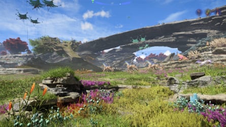 Often visually stunning … Avatar: Frontiers of Pandora video game screenshot
