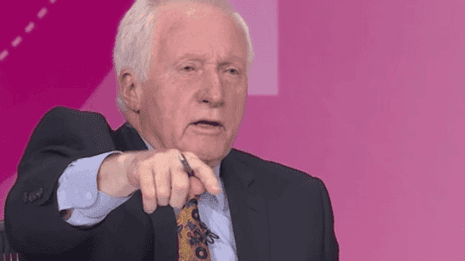 David Dimbleby throws out Question Time audience member - video 