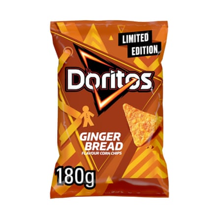 Doritos gingerbread flavour corn chips 180g packet