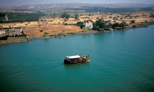 The Sea of Galilee in Israel.