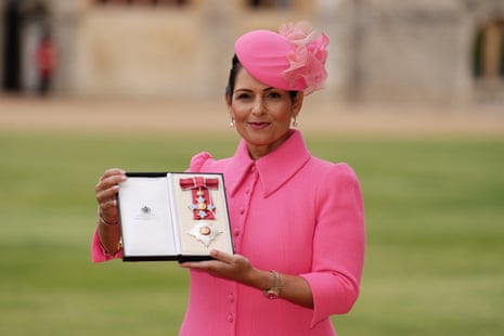 Patel with her gong.