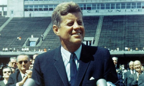 President John F Kennedy at Rice University Stadium on 12 September 1962, where he delivered his ‘We choose to go to the moon’ speech.