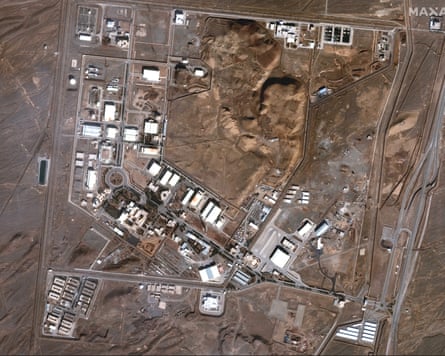 A satellite image shows the Natanz nuclear facility in Iran
