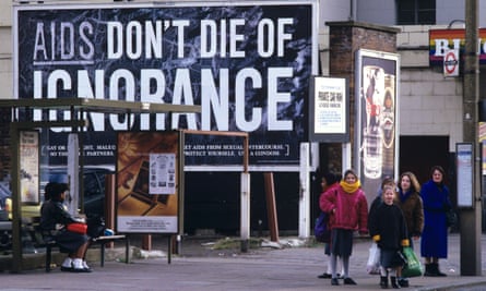 Aids – Don’t Die of Ignorance poster in 1987.