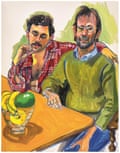 Geoffrey Hendricks and Brian, 1978 by Alice Neel. © The Estate of Alice Neel. Courtesy the Estate of Alice Neel