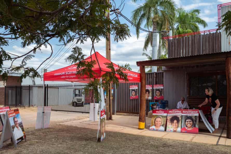 Polling place in the town of Katherine, NT.