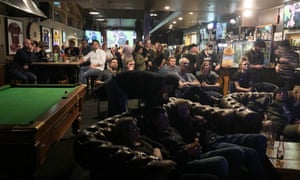 Bulloch Bar in central Wanaka during the England v New Zealand Rugby World Cup semi-final on 26/10/2019