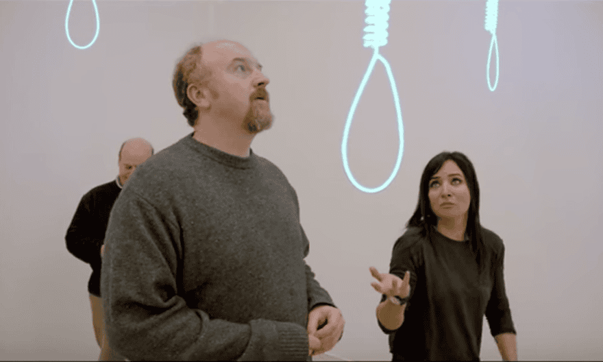 Letting it all hang out … Louis CK and Pamela Adlon in Louie