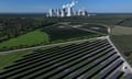 The new Boxberg solar park, built on a former open-pit coal mine in Nochten, Germany.