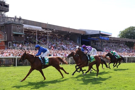 Saba Desert races clear to win the Superlative Stakes.