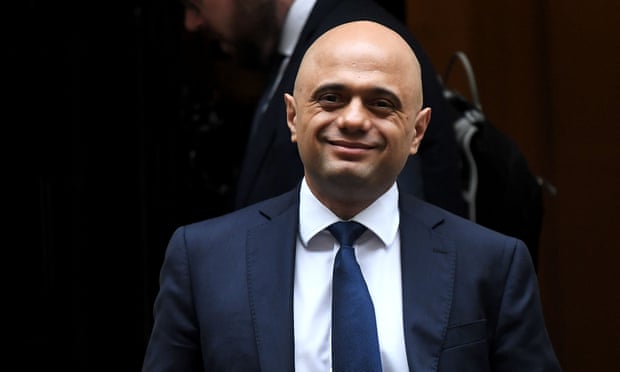 Sajid Javid, chancellor of the exchequer.