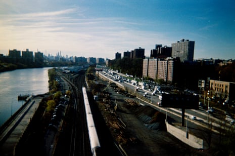 A view of the Bronx from the High Bridge that rises over the Harlem River.