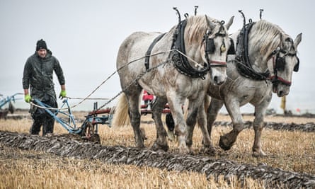 Vintage ploughing at the 68th British National Ploughing Championships in Warwickshire in October.