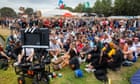 England fans go to great lengths to watch match at Glastonbury