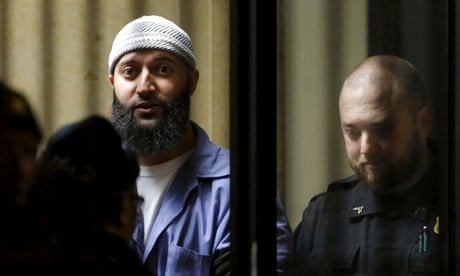 FILE PHOTO: Convicted murderer Adnan Syed leaves the Baltimore City Circuit Courthouse in Baltimore, Maryland February 5, 2016. The Maryland man whose 2000 murder conviction was thrown into question by the popular "Serial" podcast was in court to argue he deserved a new trial because his lawyers had done a poor job with his case. REUTERS/Carlos Barria/File Photo