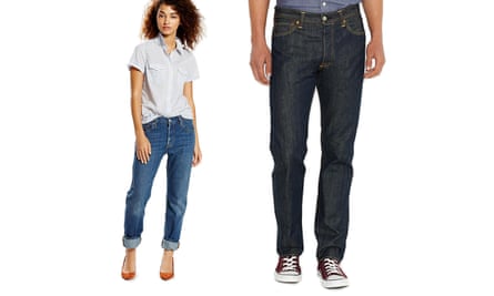Women have long worn men’s 501s. Levi’s original version starts at £75 for men in a mid-blue wash, and £85 for women.