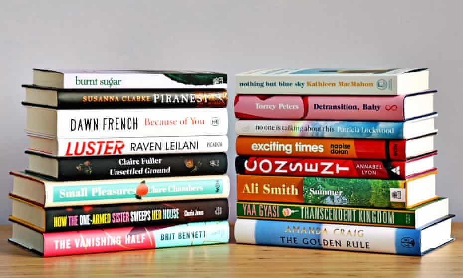 The 16 books longlisted for the 2021 Women’s prize.