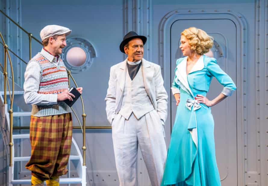 Lindsay (centre) in Anything Goes at the Barbican, London.