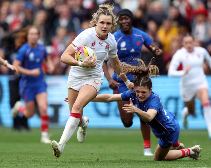 Kildunne double takes England past France into Women’s Rugby World Cup final