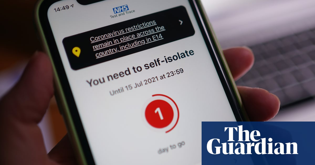 No Need For Fully Jabbed Covid Contacts To Isolate From Monday Confirms Javid Coronavirus The Guardian