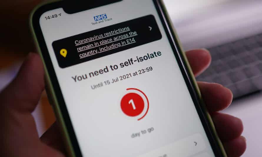 Boris Johnson has been under pressure to bring forward the end to self isolation for the double-jabbed, because of disruption caused by the “pingdemic”.