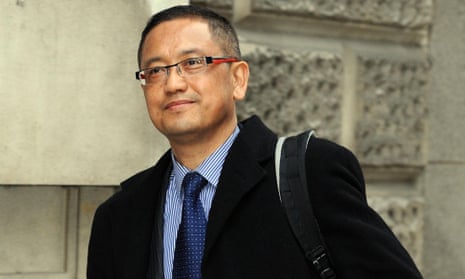 Nepalese army officer Kumar Lama leaves court in London where he is on trial for inflicting severe pain or suffering against two detainees in 2005.