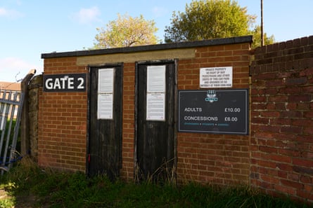 A view of one of the Farsley ticket gates before the club’s renovation