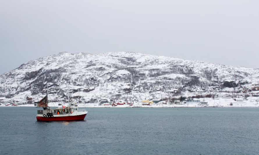 A boat on the Barents Sea