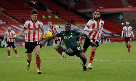 Tanguy Ndombele scores Tottenham’s brilliant third goal.