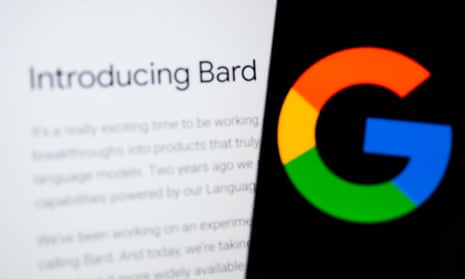 Google Bard seen on Google blogpost with Google logo