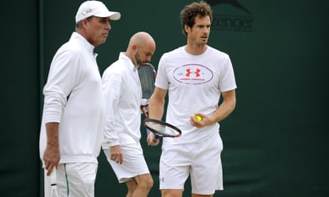 Ivan Lendl with Andy Murray in 2016