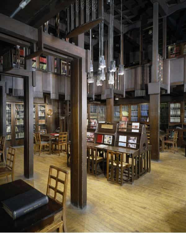The library at the Glasgow School of Art.