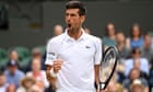 Novak Djokovic beats Marton Fucsovics to reach 10th Wimbledon semi-final