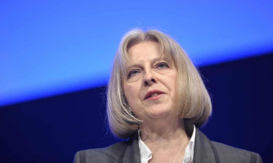 Theresa May, then home secretary, in 2012.
