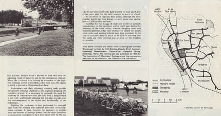 A detail from the council’s Cycleways of Stevenage leaflet, circa 1975.