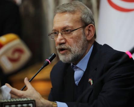 Iran’s security chief, Ali Larijani, said Washington ‘must remain vigilant regarding Israel’s destructive role’.