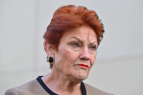 One Nation leader Pauline Hanson