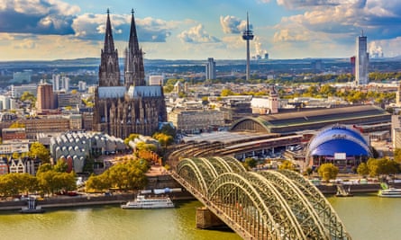 Cologne Cathedral and train station.