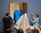 'Our little adventure': Angela Merkel unveils portrait of herself in Berlin