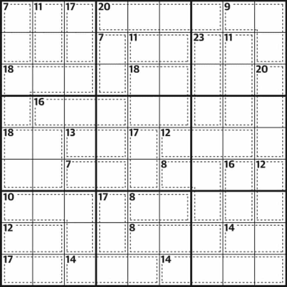 killer sudoku 783 life and style the guardian
