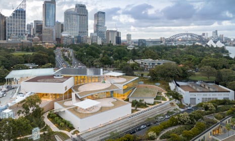 ‘A different way to create an icon’ … Sydney Modern, with the city’s opera house and harbour bridge in the background.