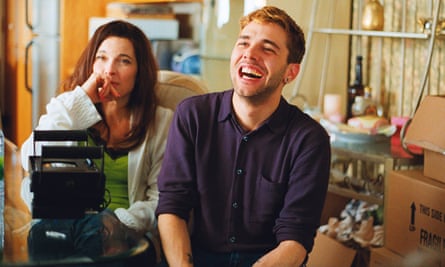 Xavier Dolan with Anne Dorval on the set of Mommy