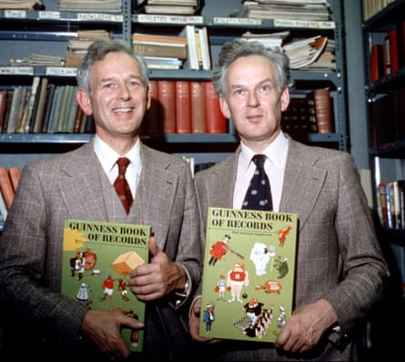 Norris and Ross McWhirter in 1974.
