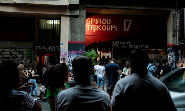 The Sprirou Trikoupi 17 squat, one of the 23 anarchist and refugee squats currently occupied in the Exarcheia neighbourhood of Athens.
