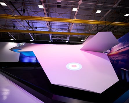 A scale model of the Tempest fighter jet