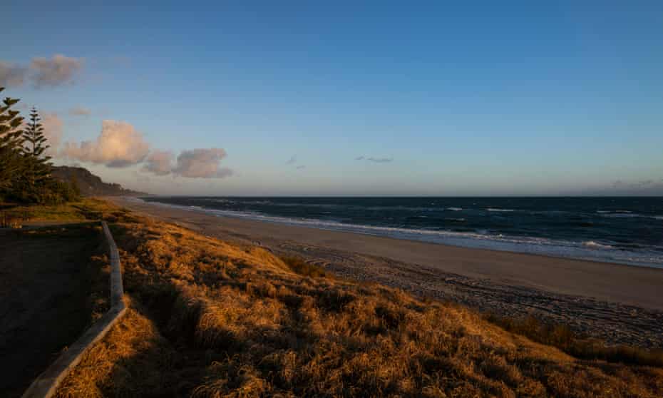 The beach at Matata, New Zealand.