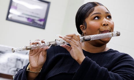 Lizzo plays James Madison’s crystal flute at the Library of Congress flute vault.