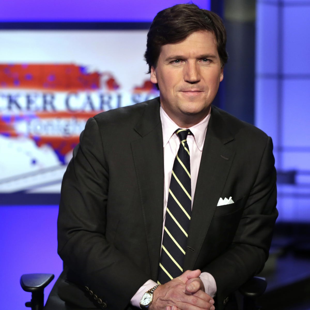 Fox News Host Tucker Carlson Putin Does Not Hate America Like Liberals Do Fox News The Guardian